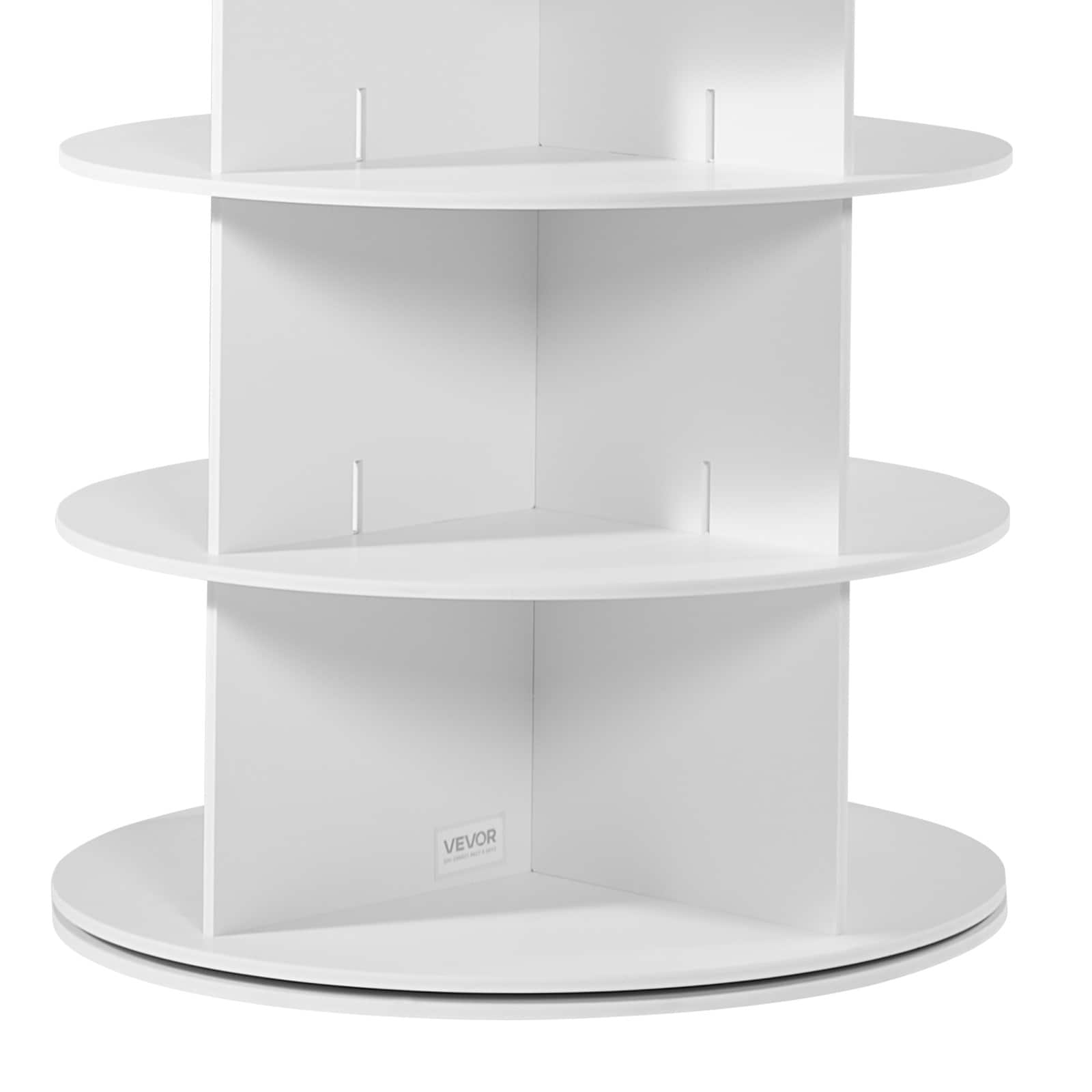 7 Tier Rotating Shoe Rack Tower 360 Spinning Carousel Organizer_voghion.com